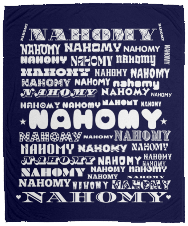 Plush Fleece Blanket - 50x60: NAHOMY NAME BLANKET