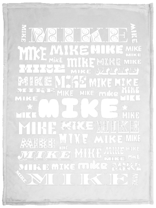 Plush Fleece Blanket - 30x40: MIKE