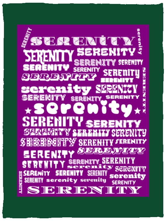 Plush Fleece Blanket - 30x40: SERENITY