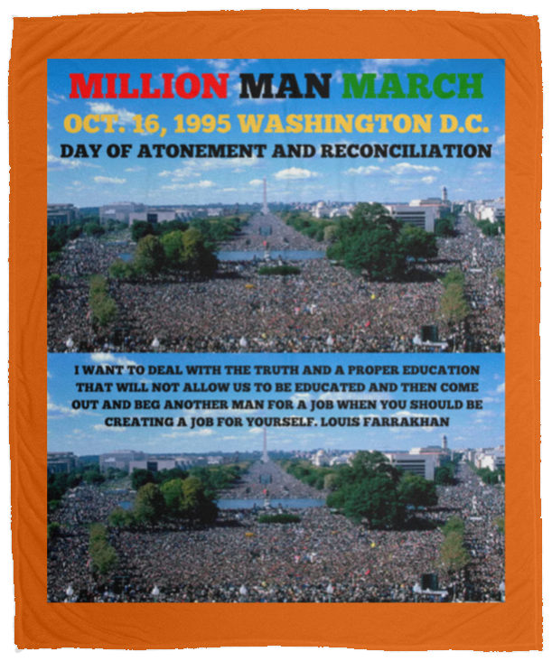 Plush Fleece Blanket - 50x60: MILLION MAN MARCH BLANKET