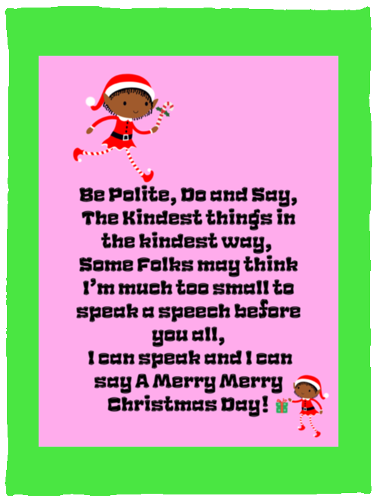 Plush Fleece Blanket - 30x40: ELF SARAH’S CHRISTMAS BLANKET, BE POLITE, DO AND SAY, THE KINDEST THINGS,...