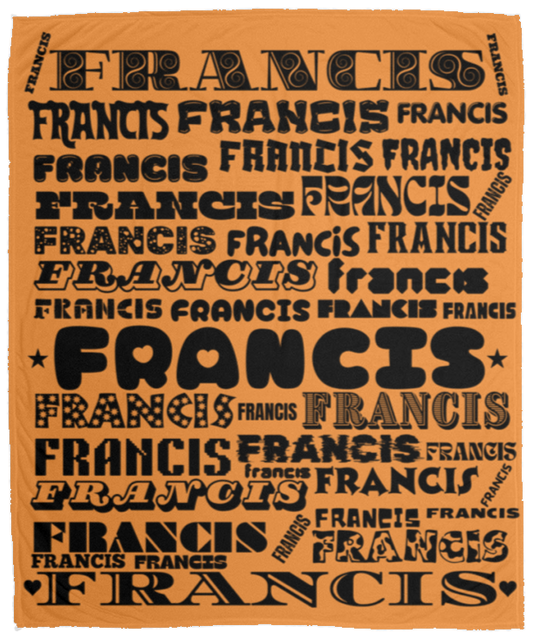 Plush Fleece Blanket - 50x60: FRANCIS NAME BLANKET