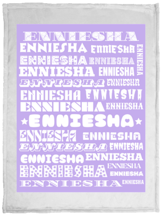 Plush Fleece Blanket - 30x40: ENNIESHA