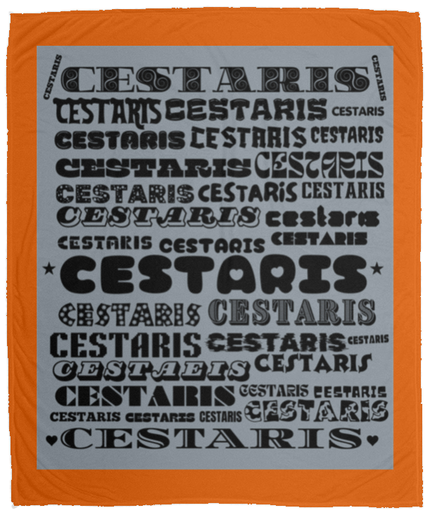 Plush Fleece Blanket - 50x60: CESTARIS NAME BLANKET