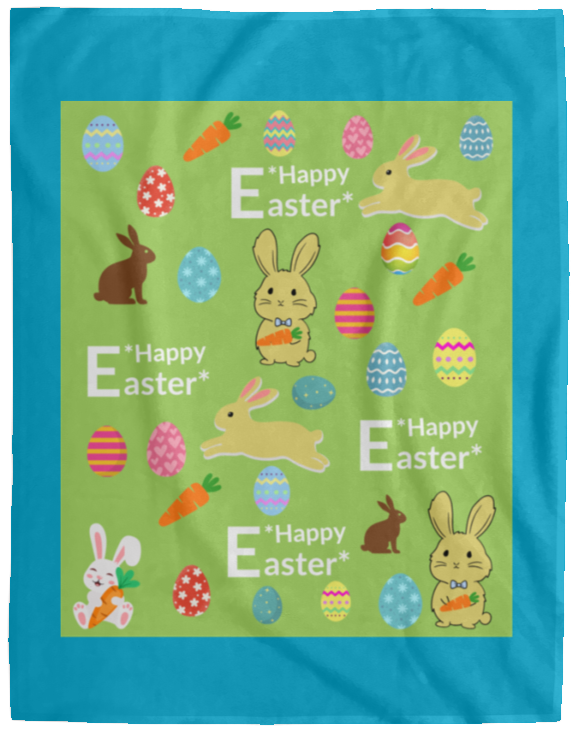 Plush Fleece Blanket - 60x80: HAPPY EASTER