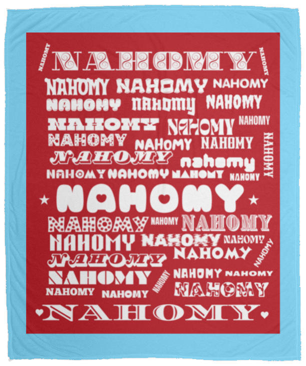 Plush Fleece Blanket - 50x60: NAHOMY NAME BLANKET