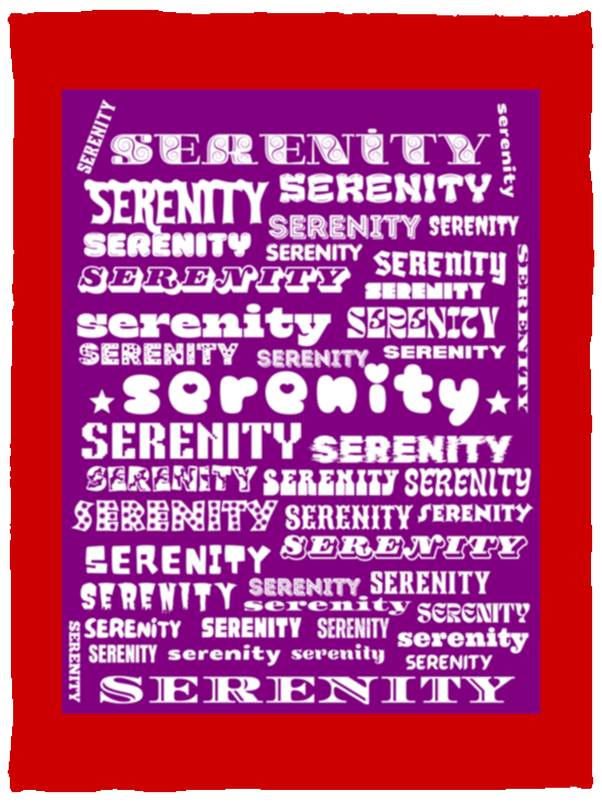 Plush Fleece Blanket - 30x40: SERENITY