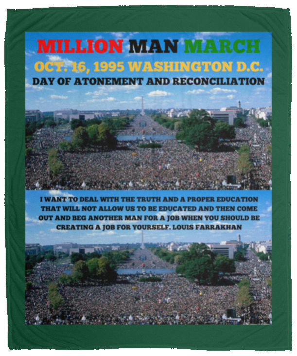 Plush Fleece Blanket - 50x60: MILLION MAN MARCH BLANKET