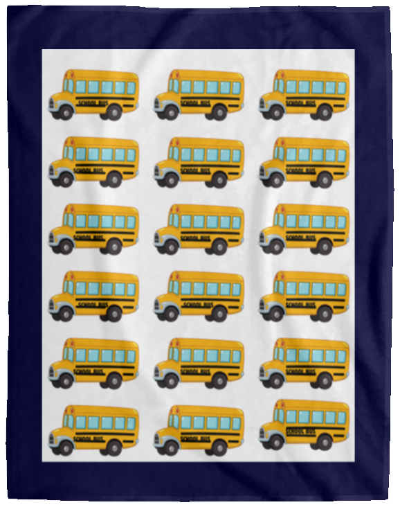 Plush Fleece Blanket - 60x80: BTS: SCHOOL BUS BLANKET