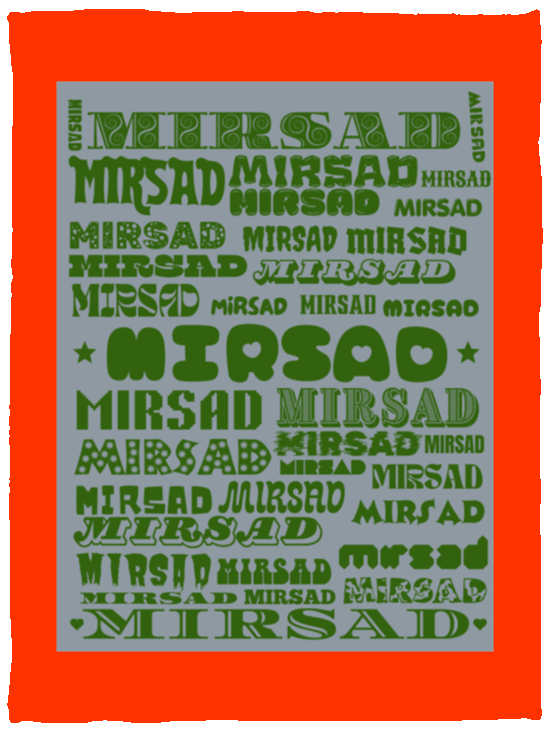 Plush Fleece Blanket - 30x40: MIRSAD NAME BLANKET