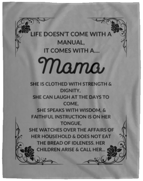 Plush Fleece Blanket - 60x80: Life Doesn't Come With  A Manual,