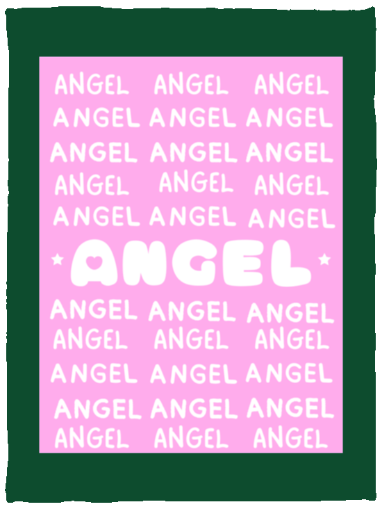 Plush Fleece Blanket - 30x40: ANGEL