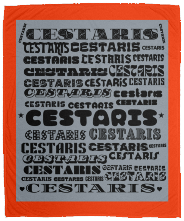 Plush Fleece Blanket - 50x60: CESTARIS NAME BLANKET