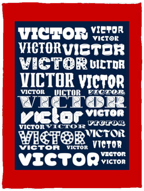 Plush Fleece Blanket - 30x40: VICTOR