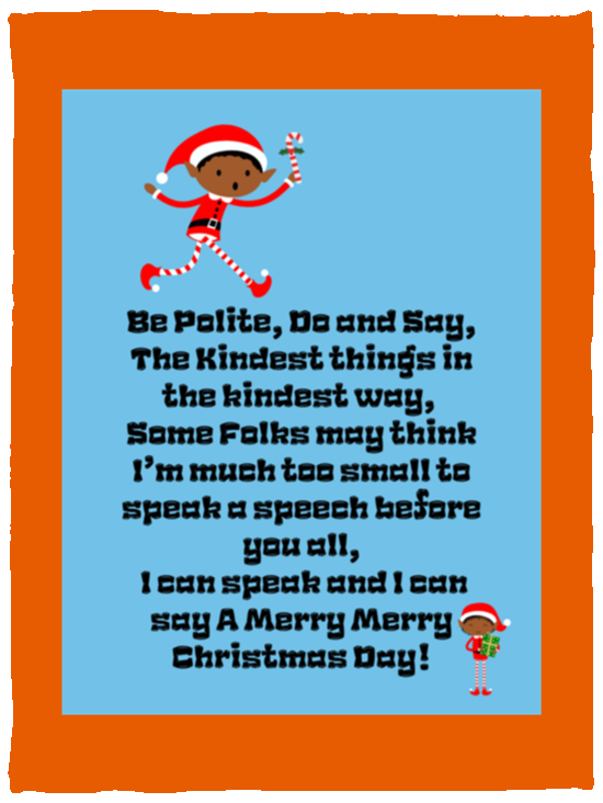 Plush Fleece Blanket - 30x40: ELF JAMES’S CHRISTMAS BLANKET BE POLITE DO AND SAY, THE KINDEST THINGS,...