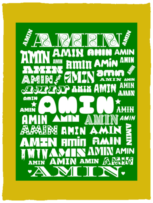 Plush Fleece Blanket - 30x40: AMIN