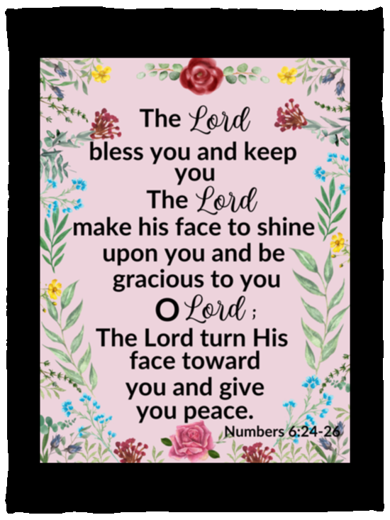 Plush Fleece Blanket - 30x40: THE LORD BLESS YOU AND KEEP YOU ,...