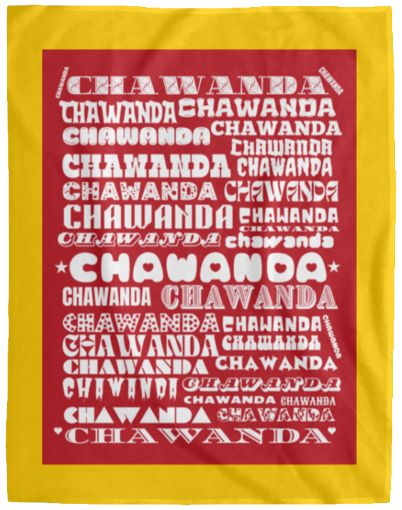 Plush Fleece Blanket - 60x80: CHAWANDA NAME BLANKET