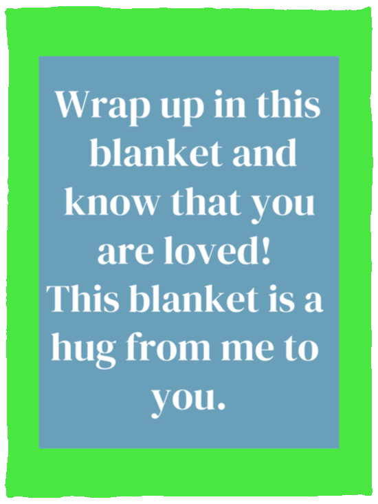 Plush Fleece Blanket - 30x40: WRAP UP IN THIS BLANKET AND,...