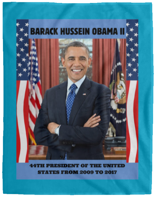 Plush Fleece Blanket - 60x80: PRESIDENT OBAMA BLANKET