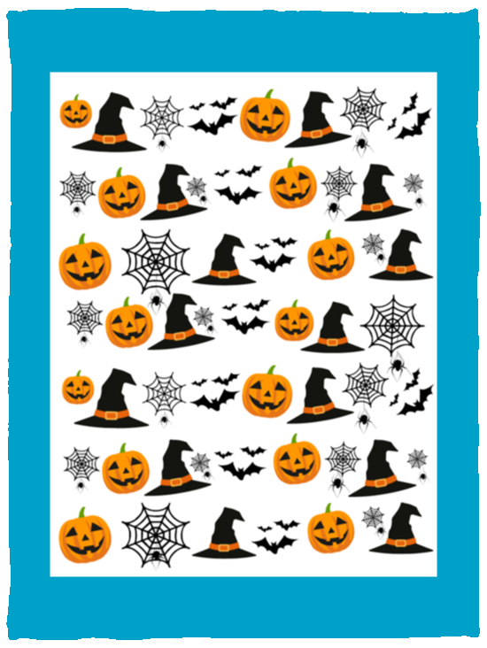 Plush Fleece Blanket - 30x40: HALLOWEEN PUMPKINS, WITCH HATS, BATS,... BLANKET