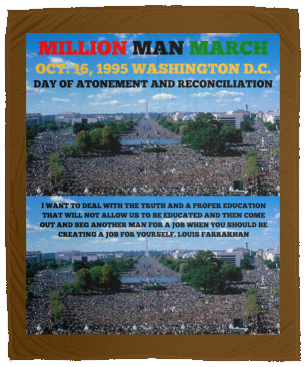 Plush Fleece Blanket - 50x60: MILLION MAN MARCH BLANKET