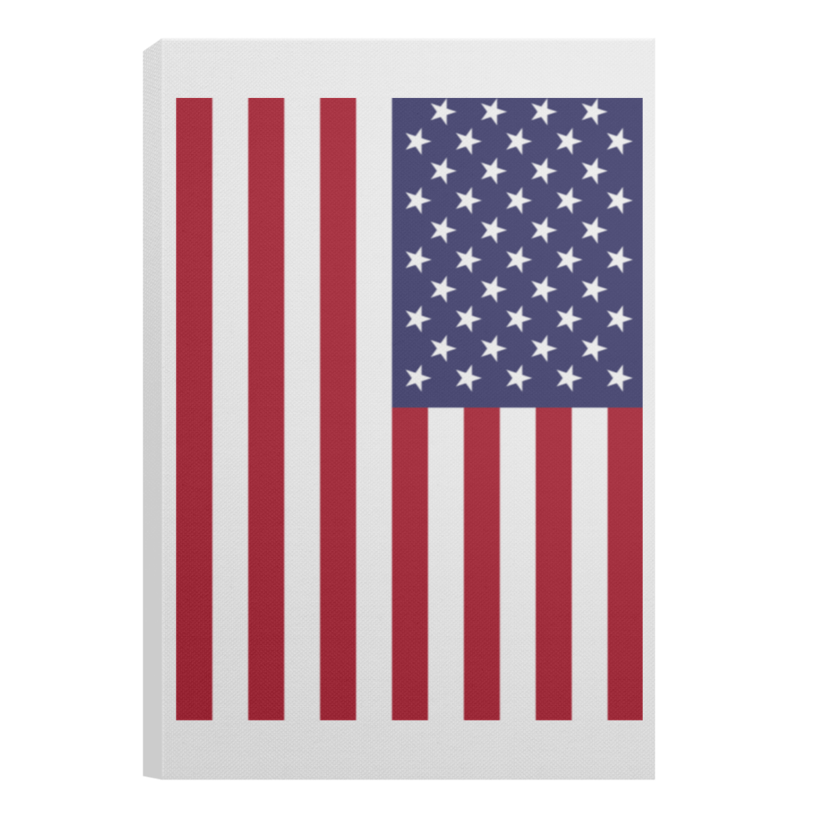 United States Flag Portrait Canvas .75in Frame: