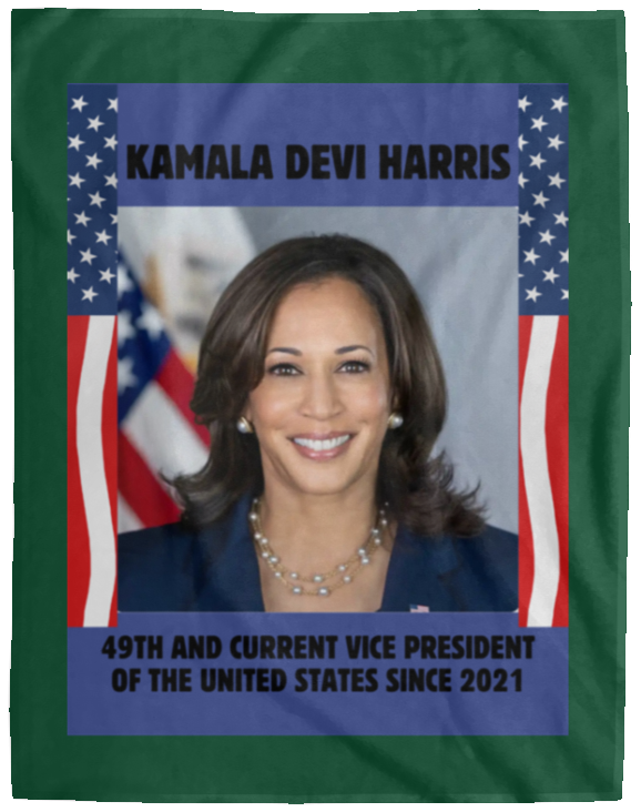 Plush Fleece Blanket - 60x80: VICE PRESIDENT KAMALA HARRIS BLANKET