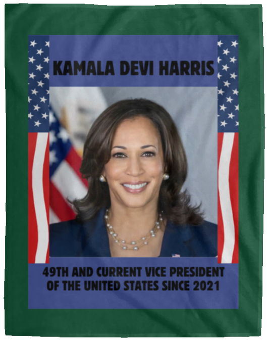 Plush Fleece Blanket - 60x80: VICE PRESIDENT KAMALA HARRIS BLANKET