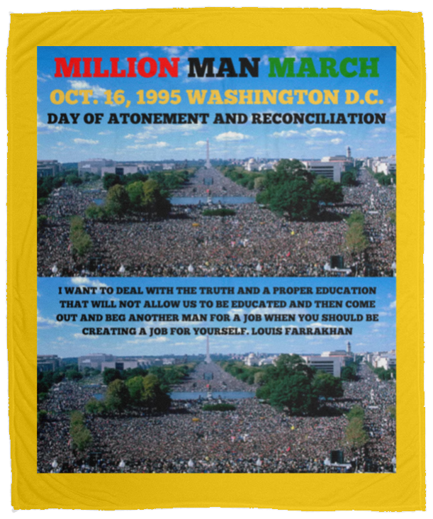 Plush Fleece Blanket - 50x60: MILLION MAN MARCH BLANKET