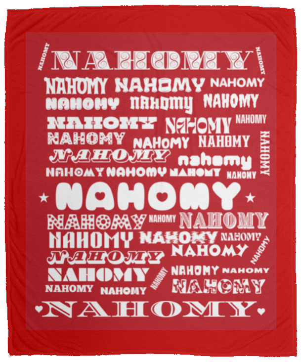 Plush Fleece Blanket - 50x60: NAHOMY NAME BLANKET