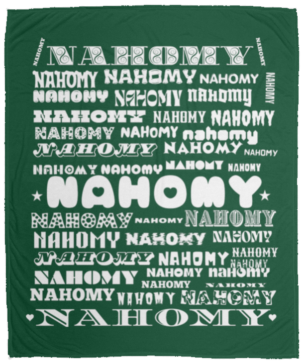 Plush Fleece Blanket - 50x60: NAHOMY NAME BLANKET