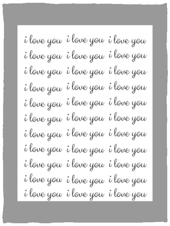 Plush Fleece Blanket - 30x40: I LOVE YOU