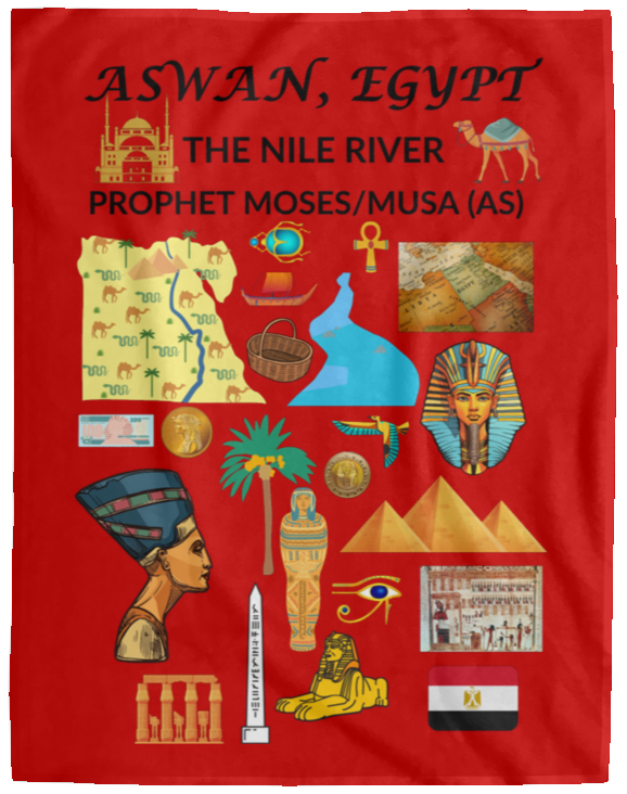 Plush Fleece Blanket - 60x80: ASWAN, EGYPT