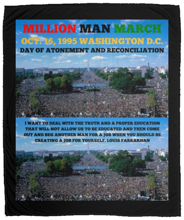 Plush Fleece Blanket - 50x60: MILLION MAN MARCH BLANKET