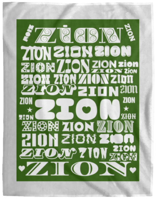 Plush Fleece Blanket - 60x80: ZION NAME BLANKET