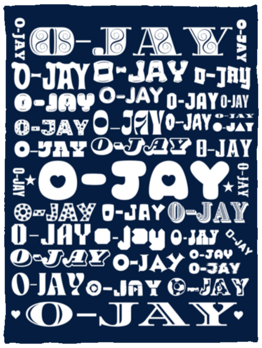 Plush Fleece Blanket - 30x40: O-JAY NAME BLANKET