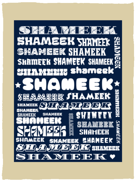 Plush Fleece Blanket - 30x40: SHAMEEK