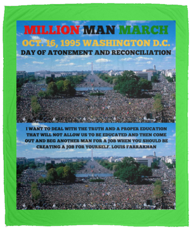 Plush Fleece Blanket - 50x60: MILLION MAN MARCH BLANKET