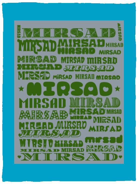 Plush Fleece Blanket - 30x40: MIRSAD NAME BLANKET