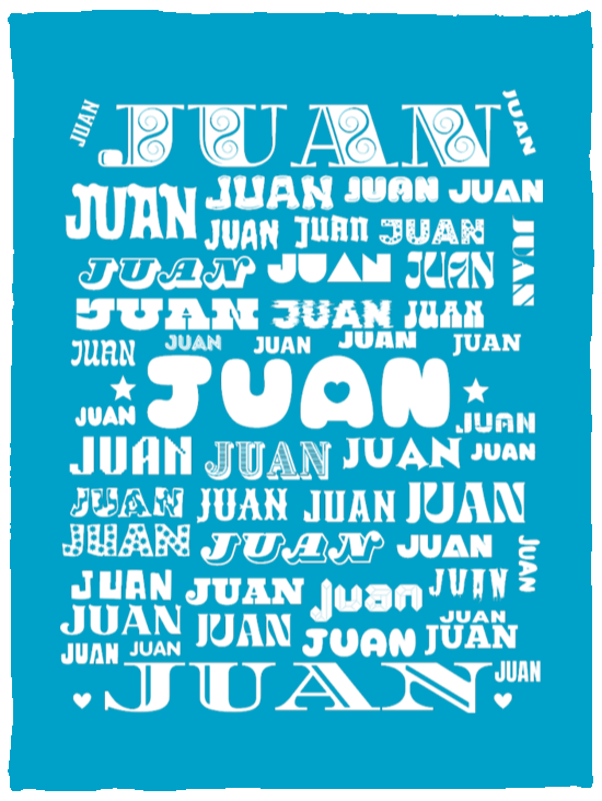 Plush Fleece Blanket - 30x40: JUAN