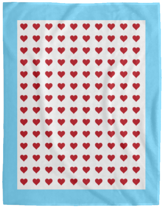 Plush Fleece Blanket - 60x80: HEARTS