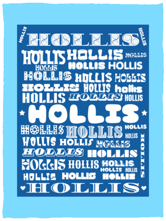 Plush Fleece Blanket - 30x40: HOLLIS