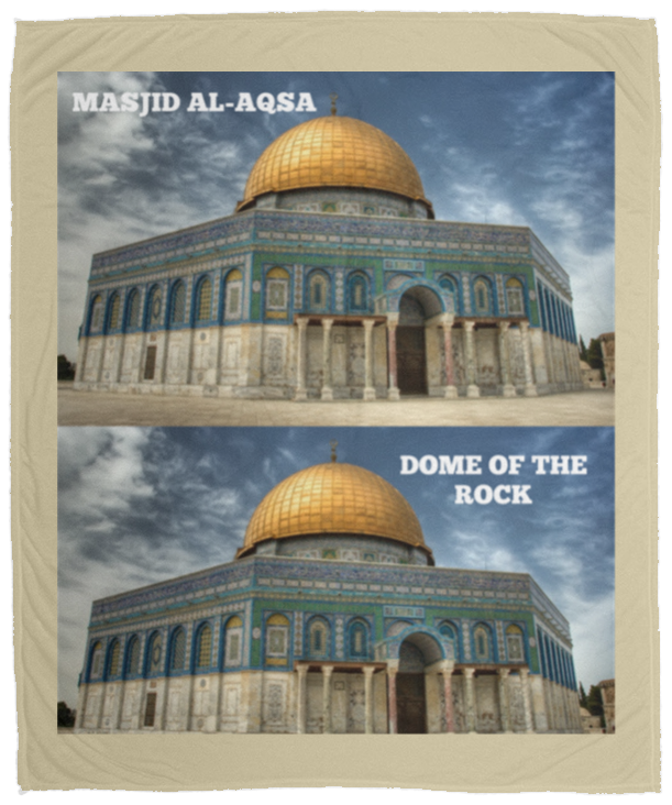 Plush Fleece Blanket - 50x60: MASJID AL-AQSA BLANKET