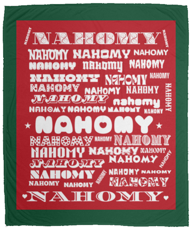 Plush Fleece Blanket - 50x60: NAHOMY NAME BLANKET