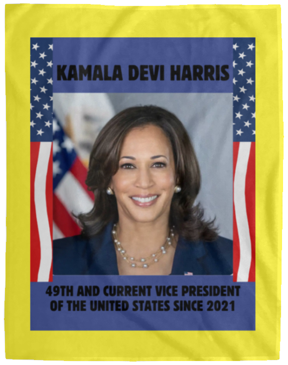 Plush Fleece Blanket - 60x80: VICE PRESIDENT KAMALA HARRIS BLANKET