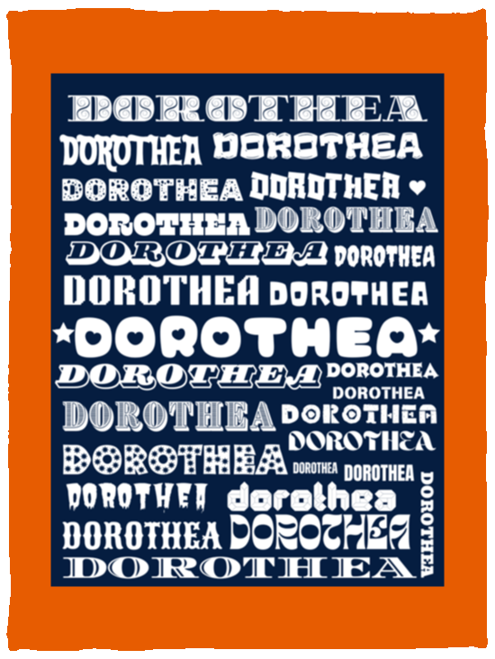 Plush Fleece Blanket - 30x40: DOROTHEA