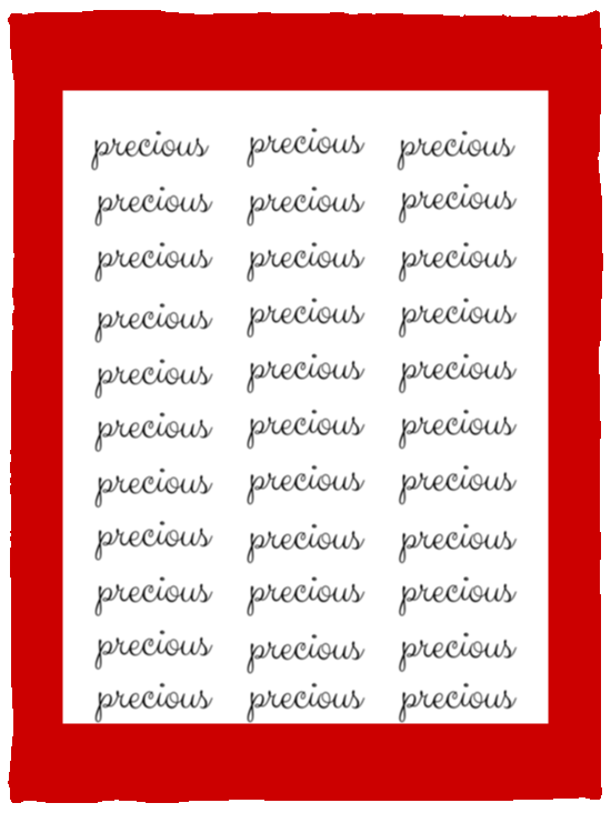 Plush Fleece Blanket - 30x40: PRECIOUS