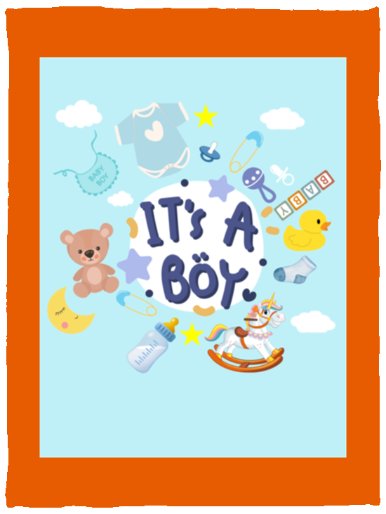 Plush Fleece Blanket - 30x40: IT'S A BOY