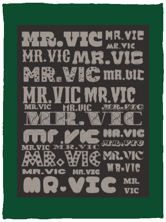 Plush Fleece Blanket - 30x40: MR. VIC